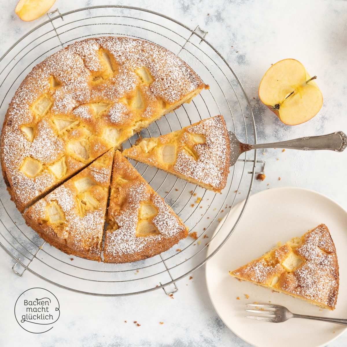 saftiger Glutenfreier Apfelkuchen