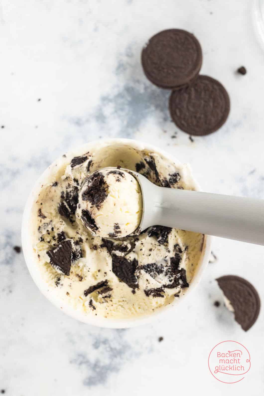 Oreo Eis Selber Machen Ohne Eismaschine Oreo Eis | Backen macht glücklich