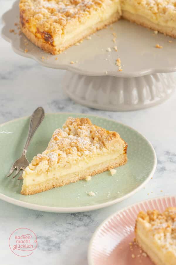 Streuselkuchen mit Pudding | Backen macht glücklich Streuselkuchen mit Pudding | Backen macht glücklich