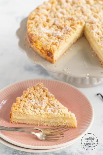Streusel-Kuchen mit Pudding