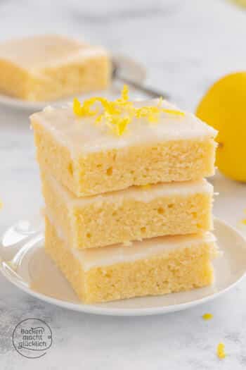 Zitronen Blondies Rezept