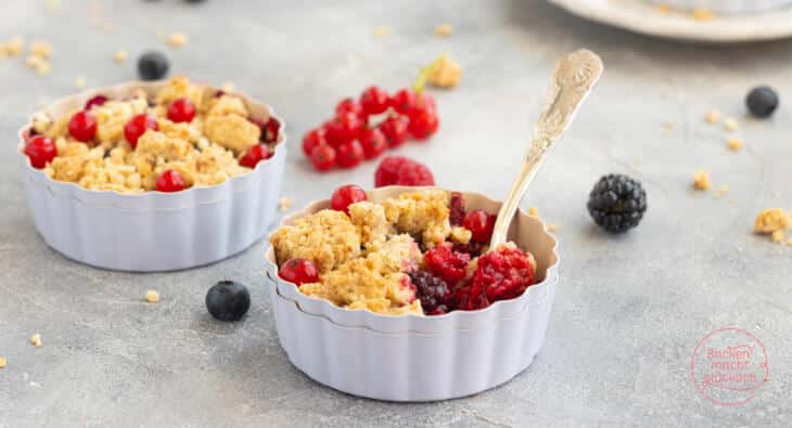 Beeren-Crumble vegan