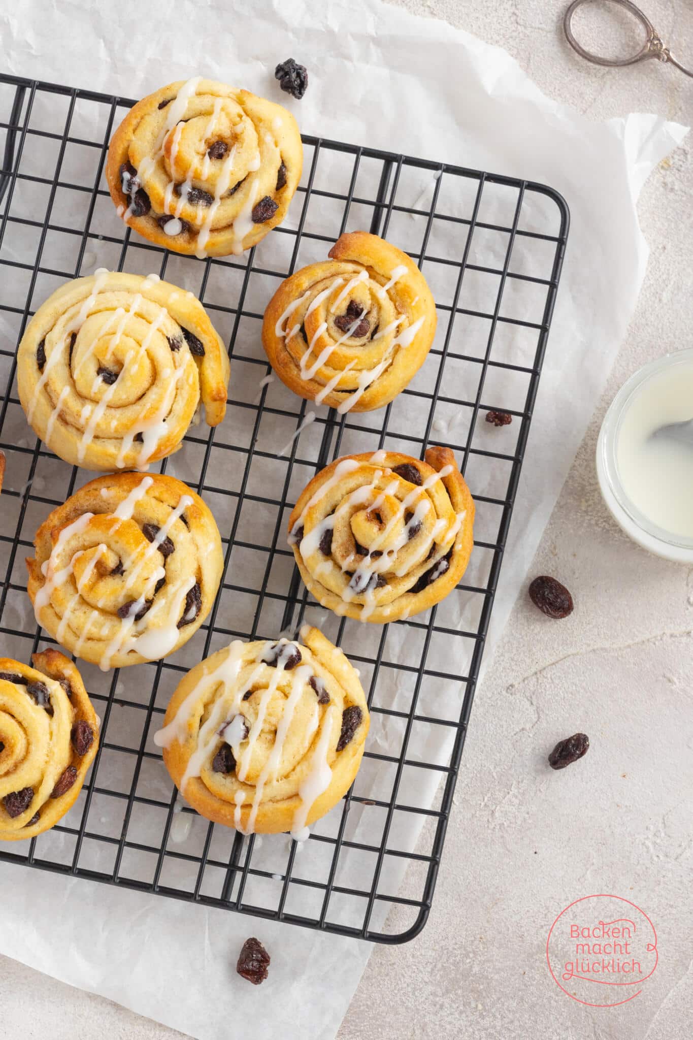 Rosinenschnecken Rezept