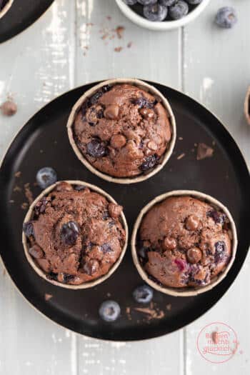 Blaubeer-Schokomuffins