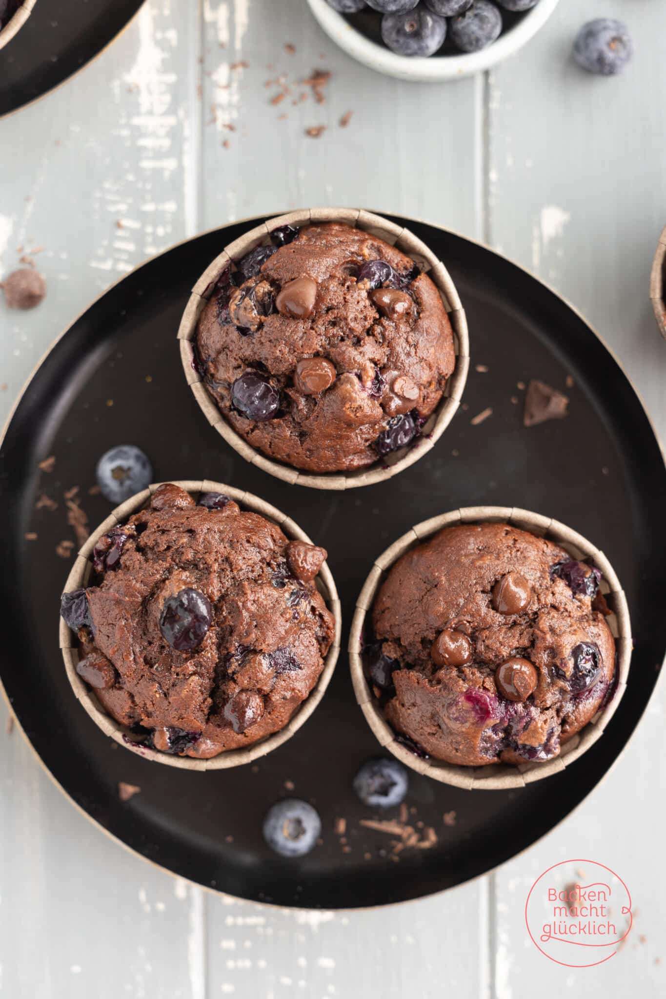 Blaubeer-Schokomuffins