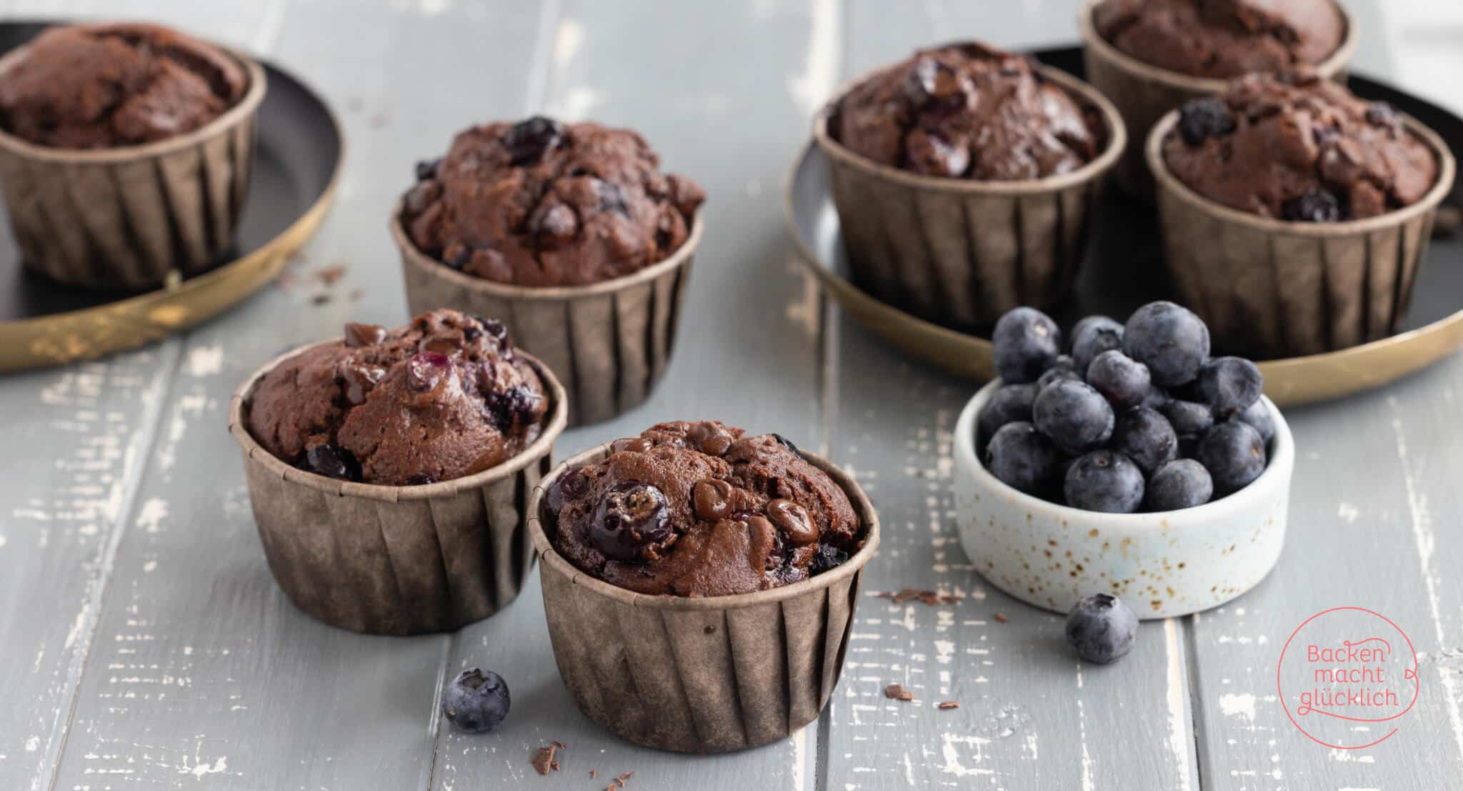 Blaubeer-Schoko-Muffins