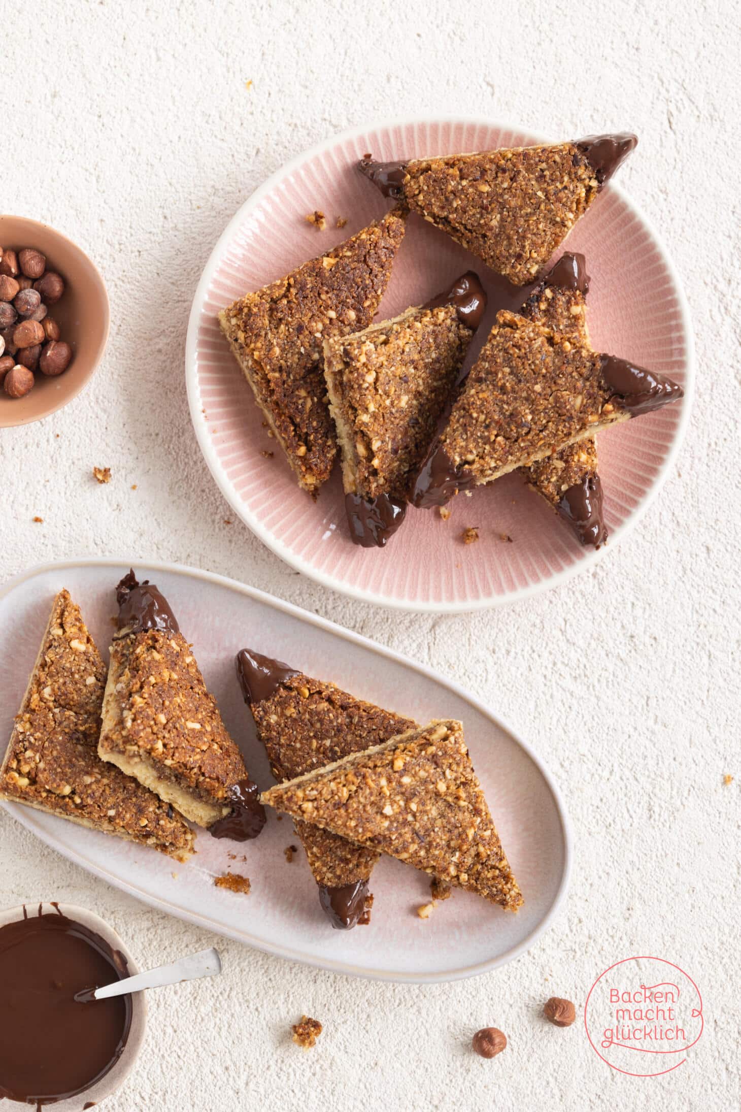 Vegane Nussecken | Backen macht glücklich