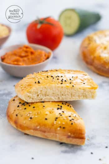 fluffiges arabisches Fladenbrot