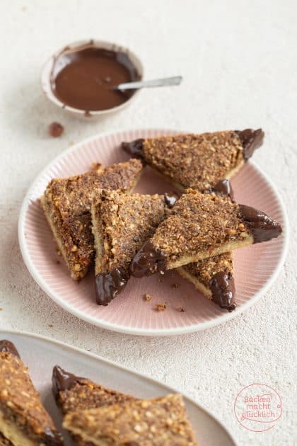 vegane Nussecken saftig