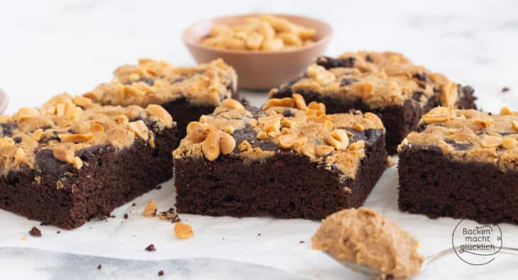 Brownies mit Erdnussbutter