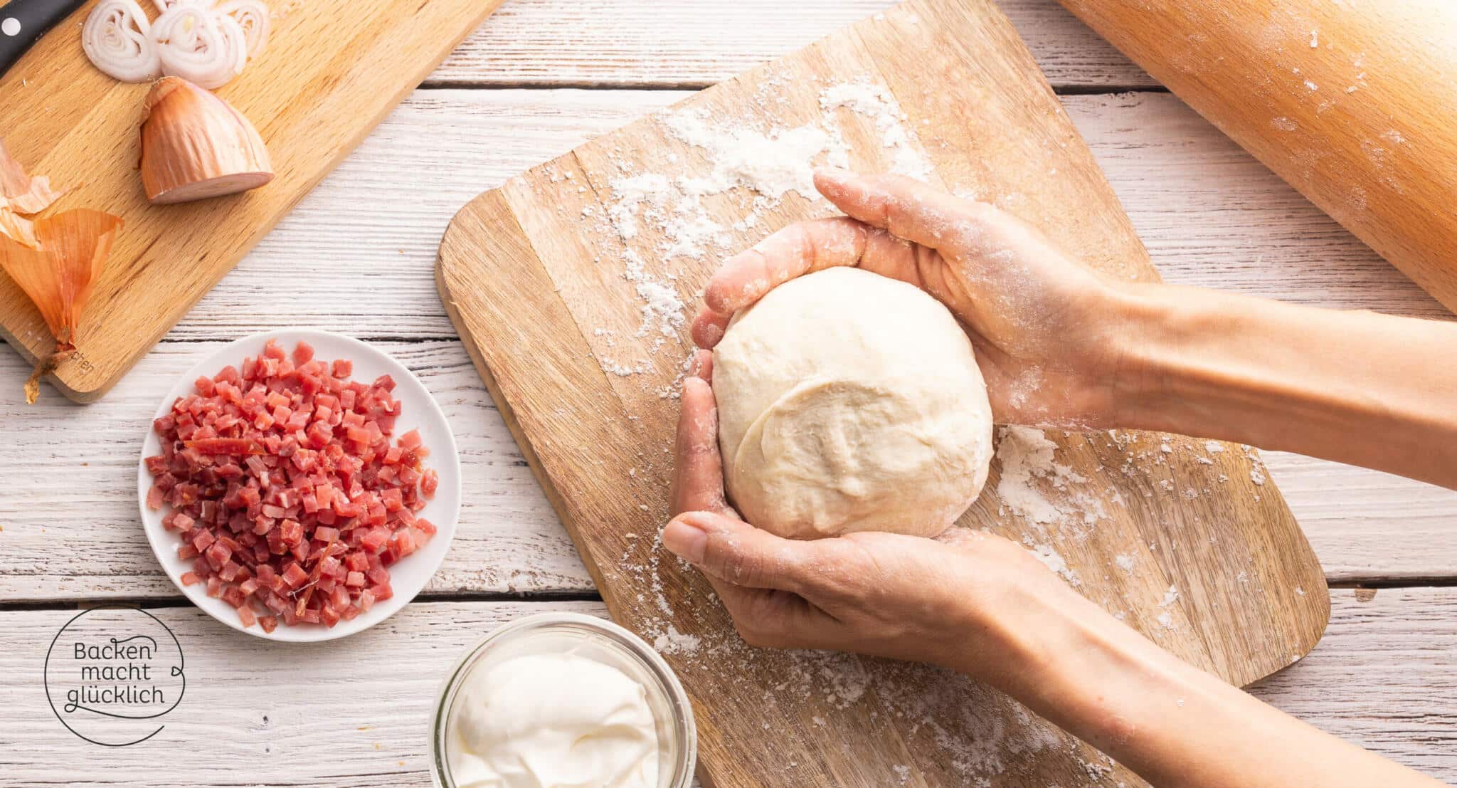 Flammkuchenteig Rezept