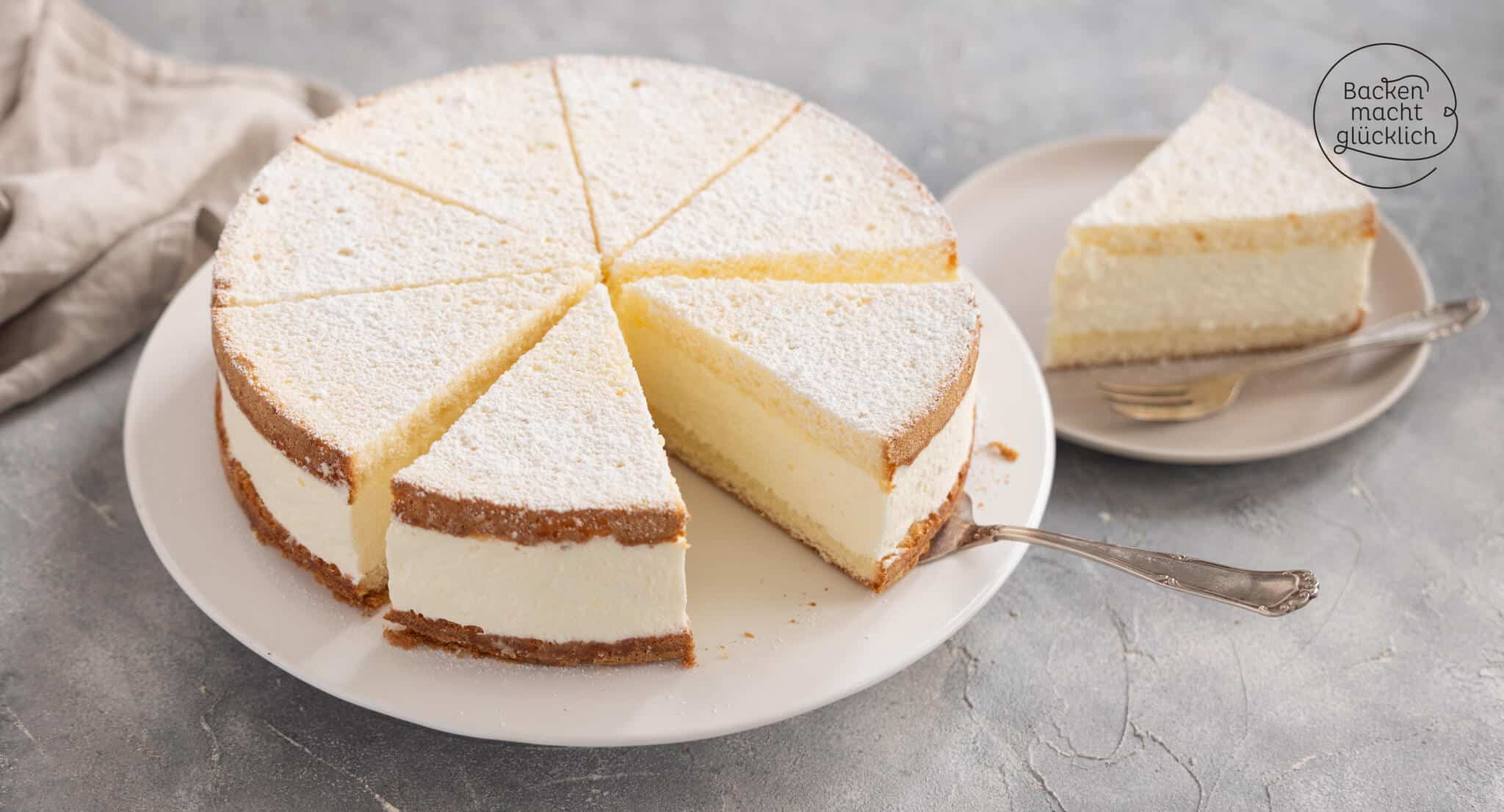 Käse-Sahne-Torte  Backen macht glücklich