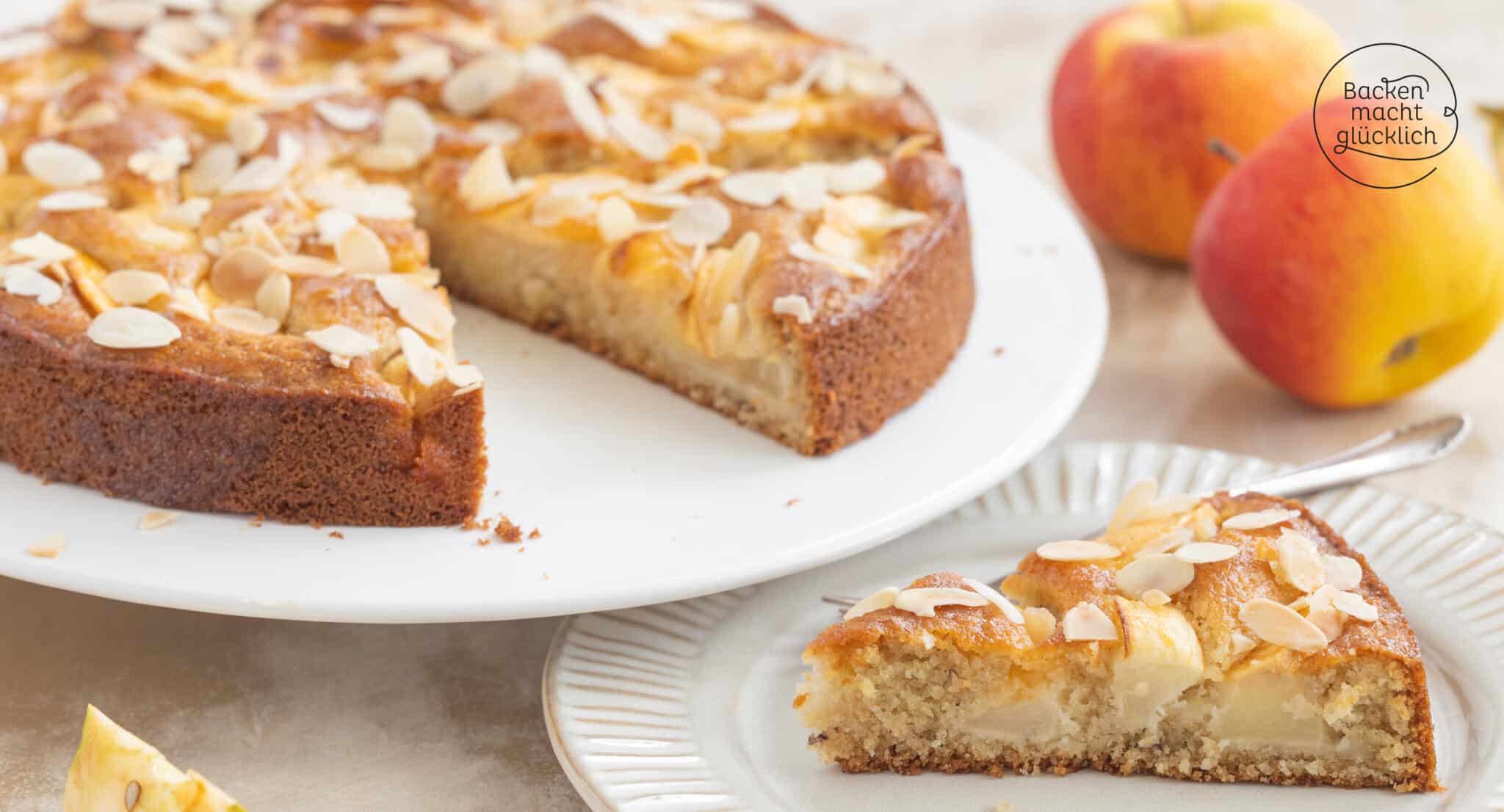 saftiger veganer Apfelkuchen