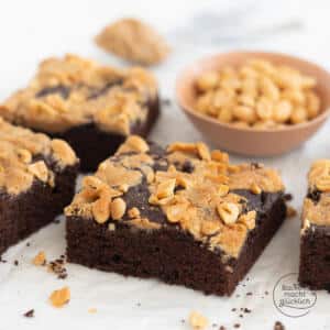 Schoko-Erdnussbutter-Brownies