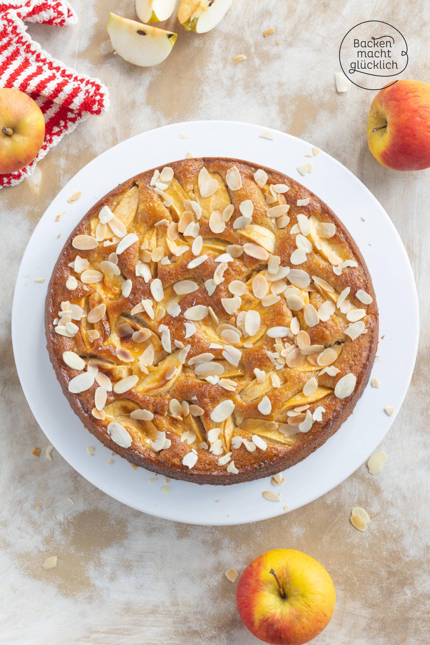 Veganer Apfelkuchen | Backen macht glücklich