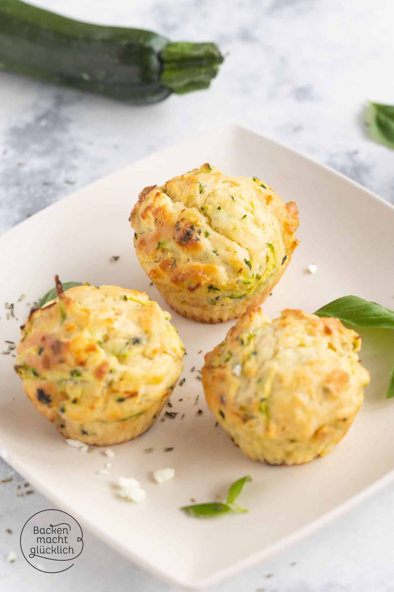 Zucchini-Feta-Muffins