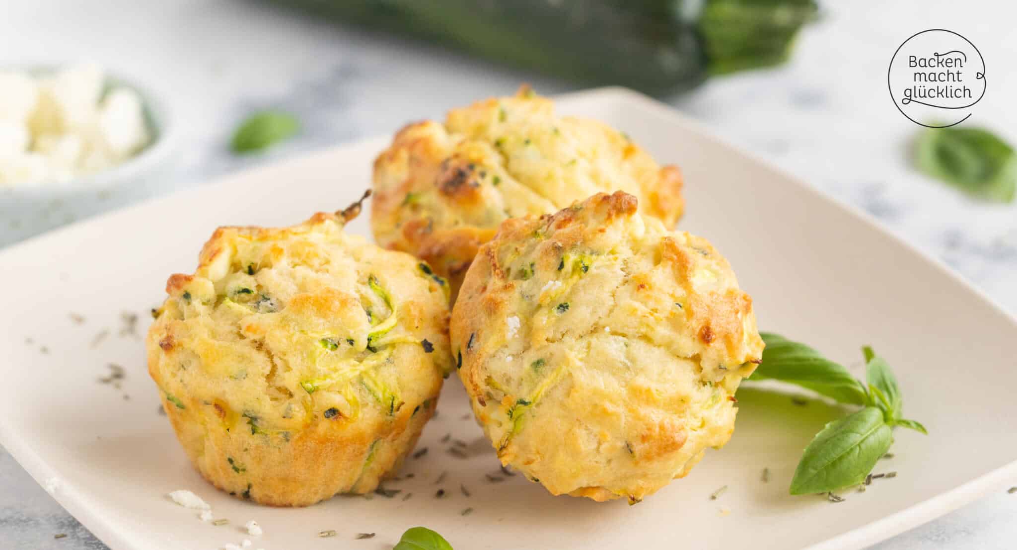 Zucchinimuffins mit Feta