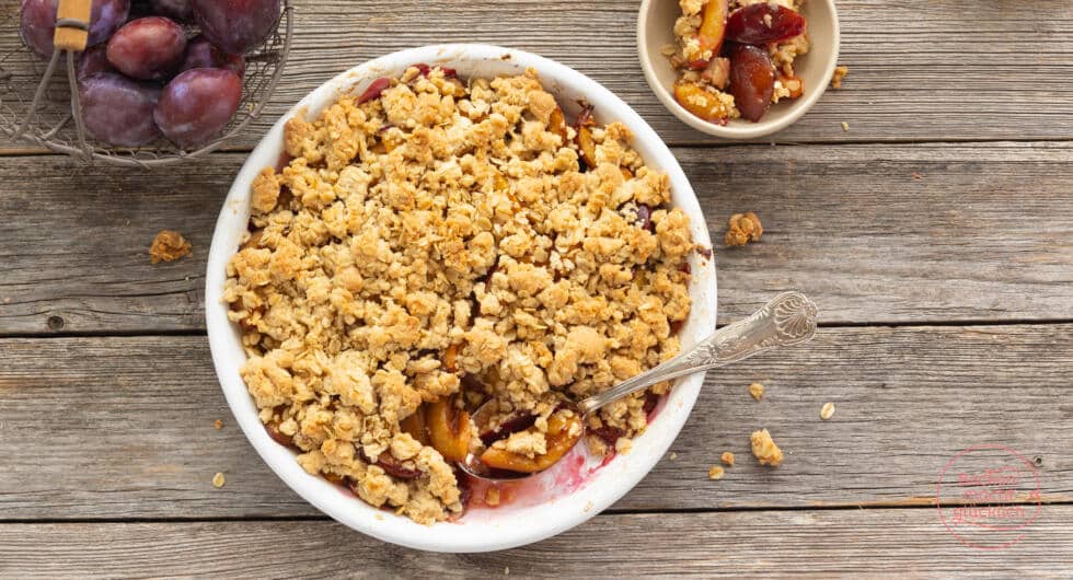 Zwetschgen-Crumble mit Streusel