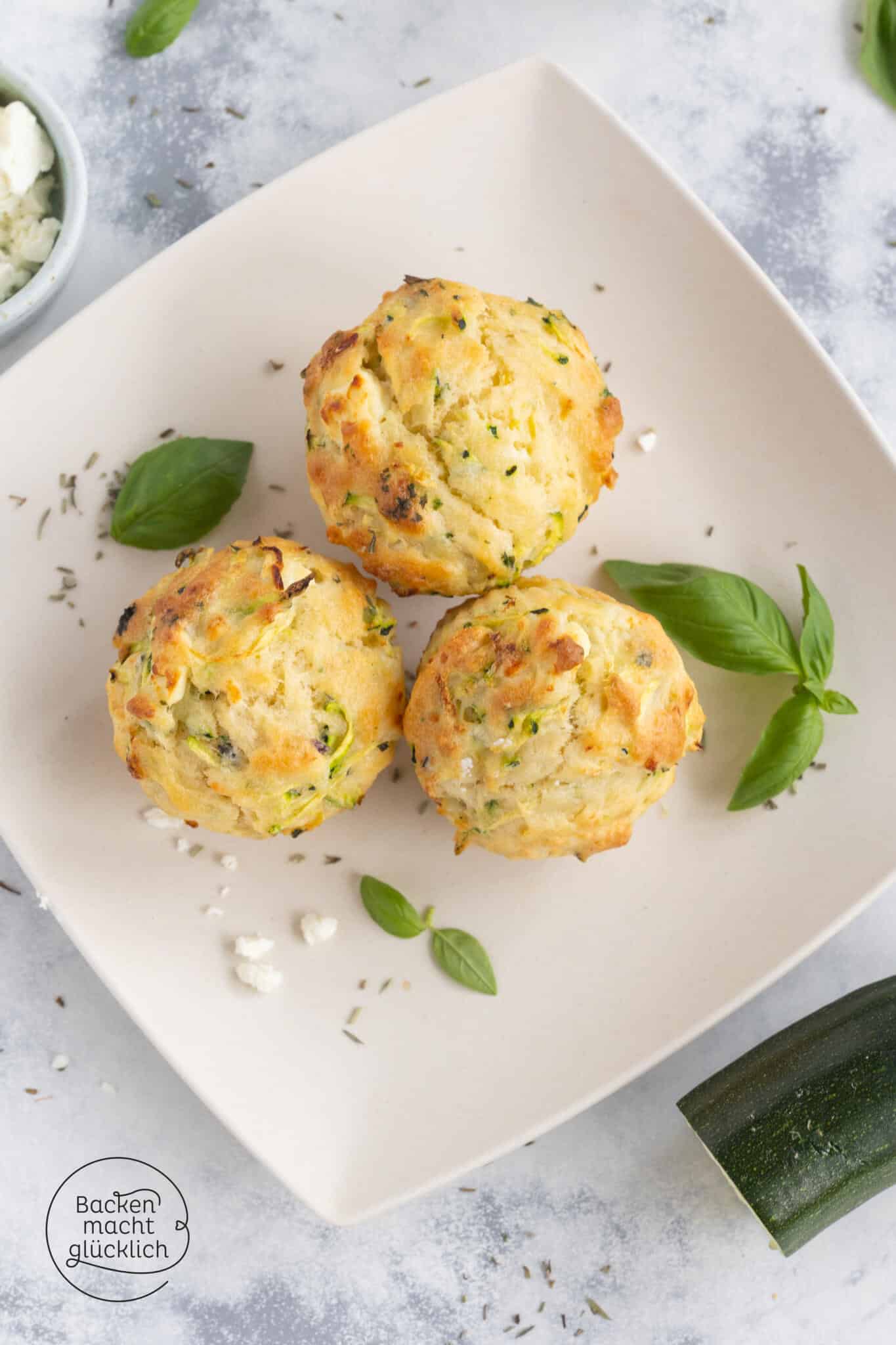 pikante Zucchinimuffins