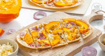 Kürbis-Flammkuchen