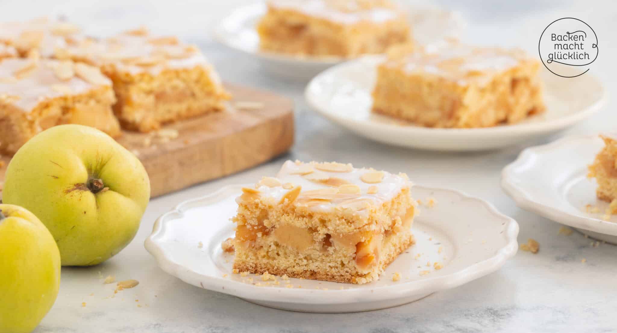 Quittenkuchen mit Mürbeteig