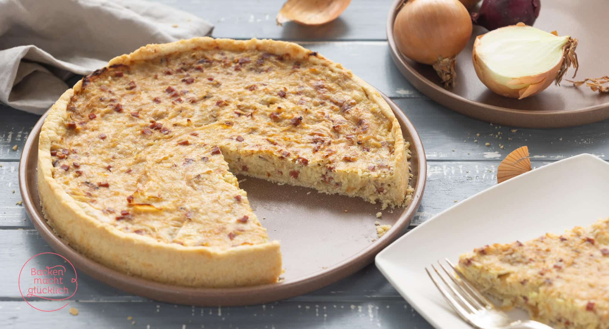 Veganer Zwiebelkuchen