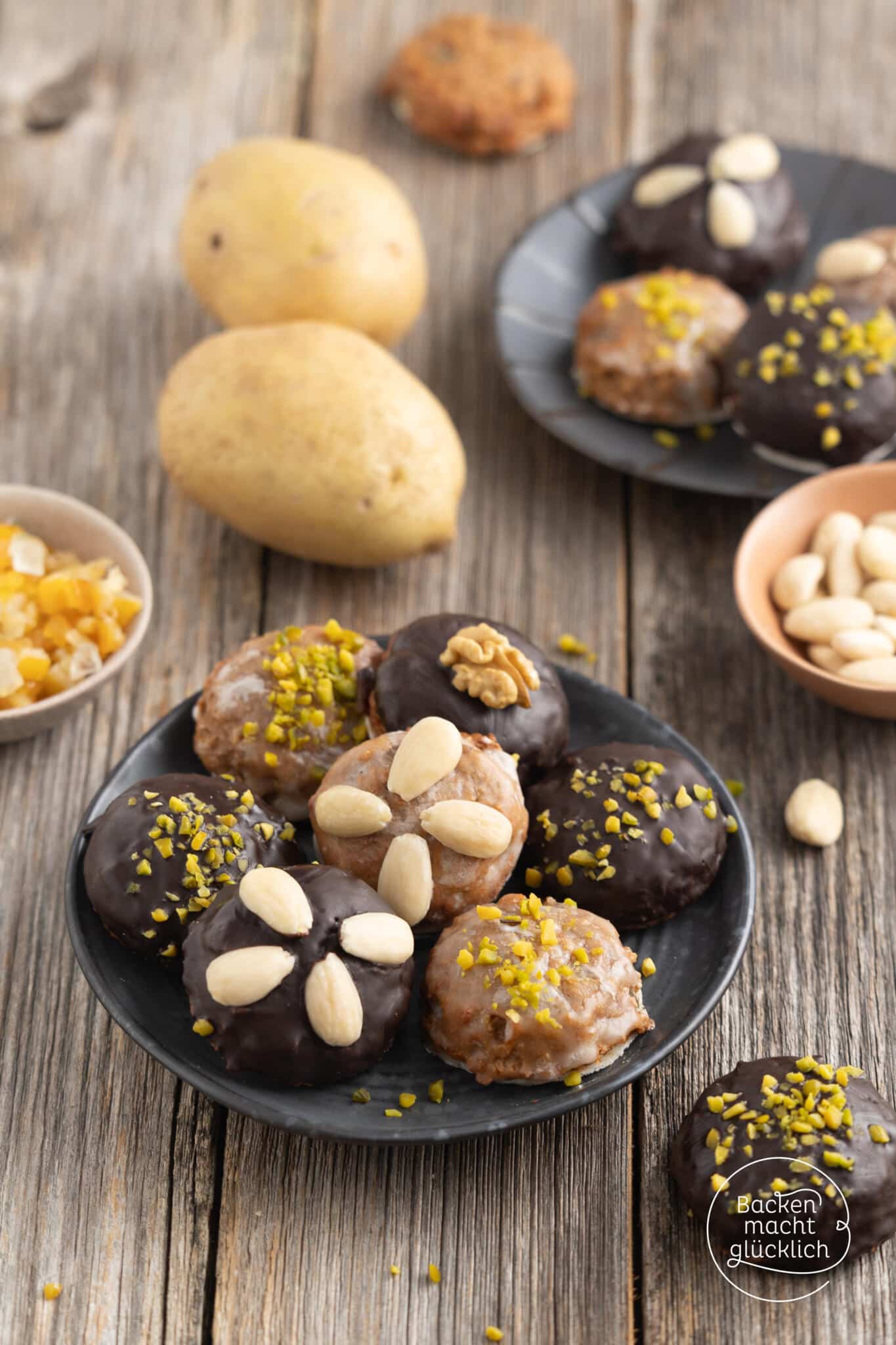 Lebkuchen mit Kartoffelteig