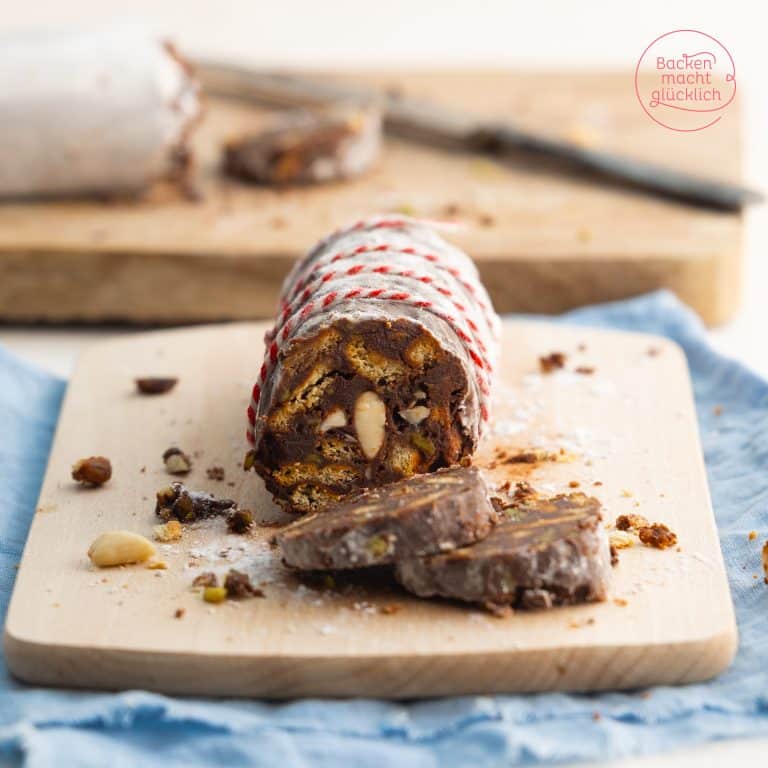 Schokoladensalami: Süßes Geschenk aus der Küche