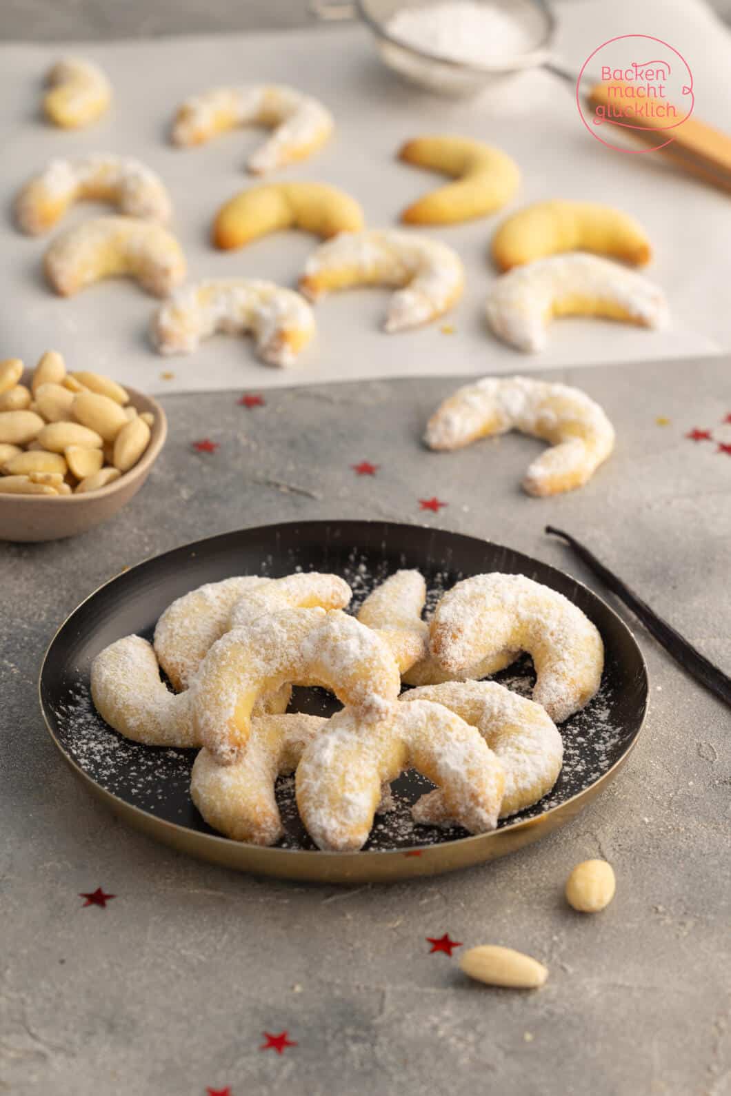 Vegane Vanillekipferl | Backen macht glücklich