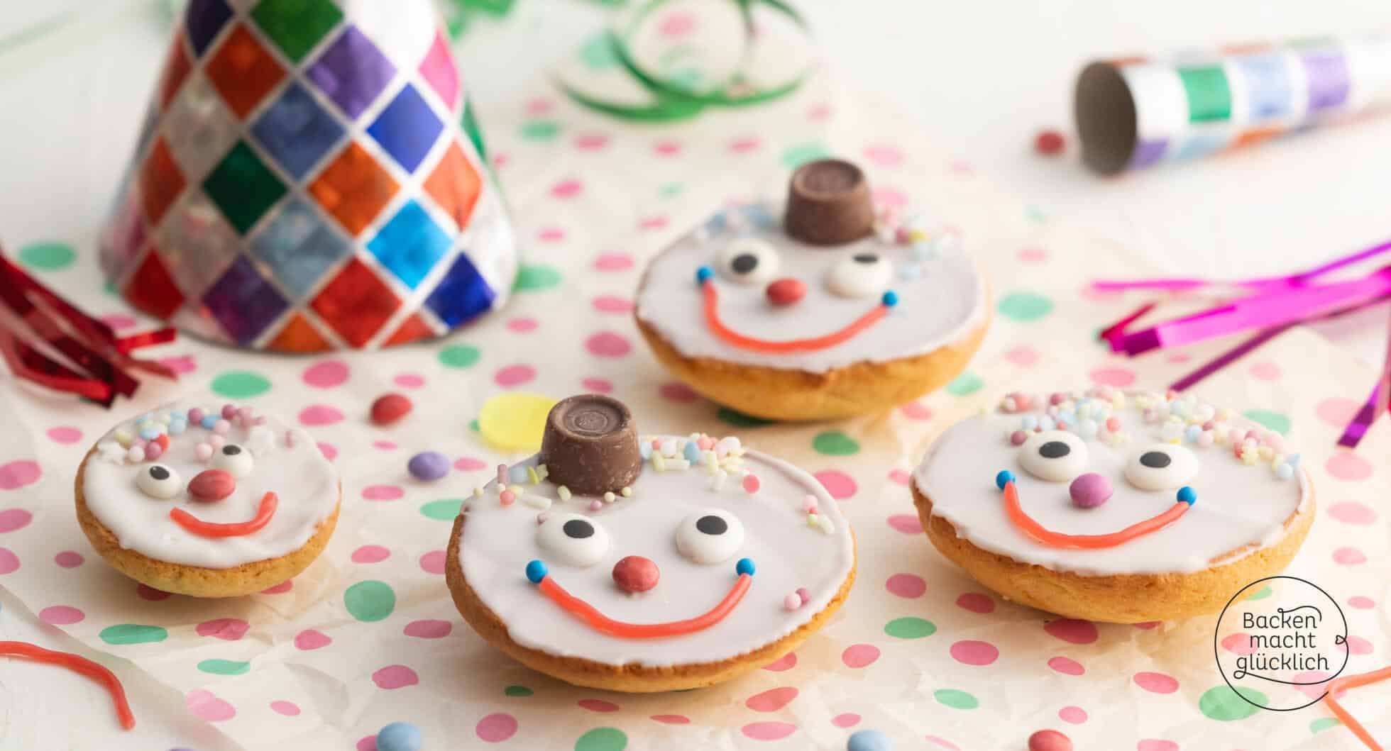 Clown-Amerikaner für Fasching | Backen macht glücklich