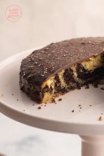 zuckerfreieer Zebrakuchen ohne Mehl