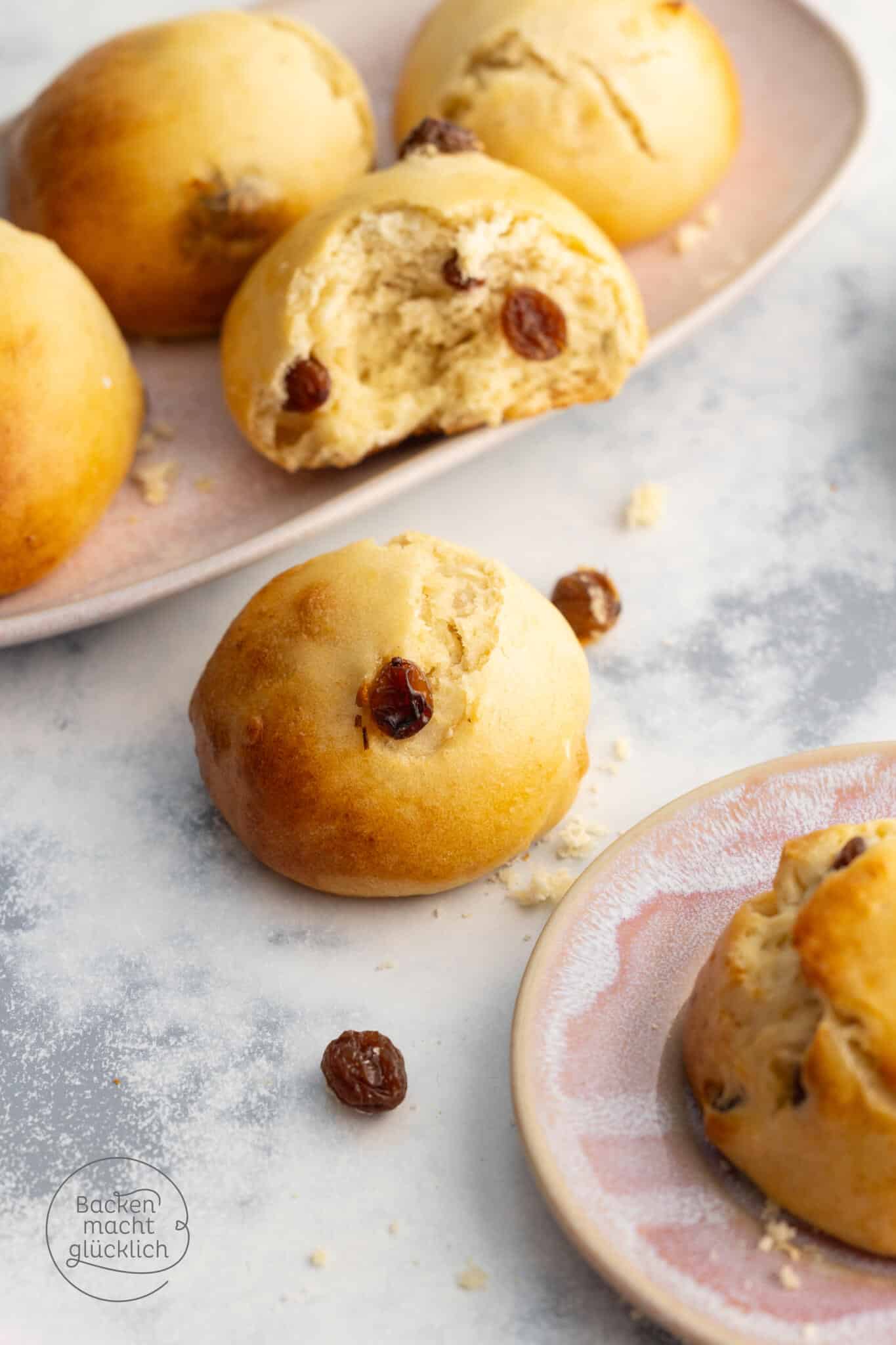 bestes Rosinen-Brötchen-Rezept