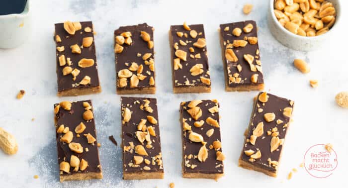 Vegane Erdnussbutter-Riegel