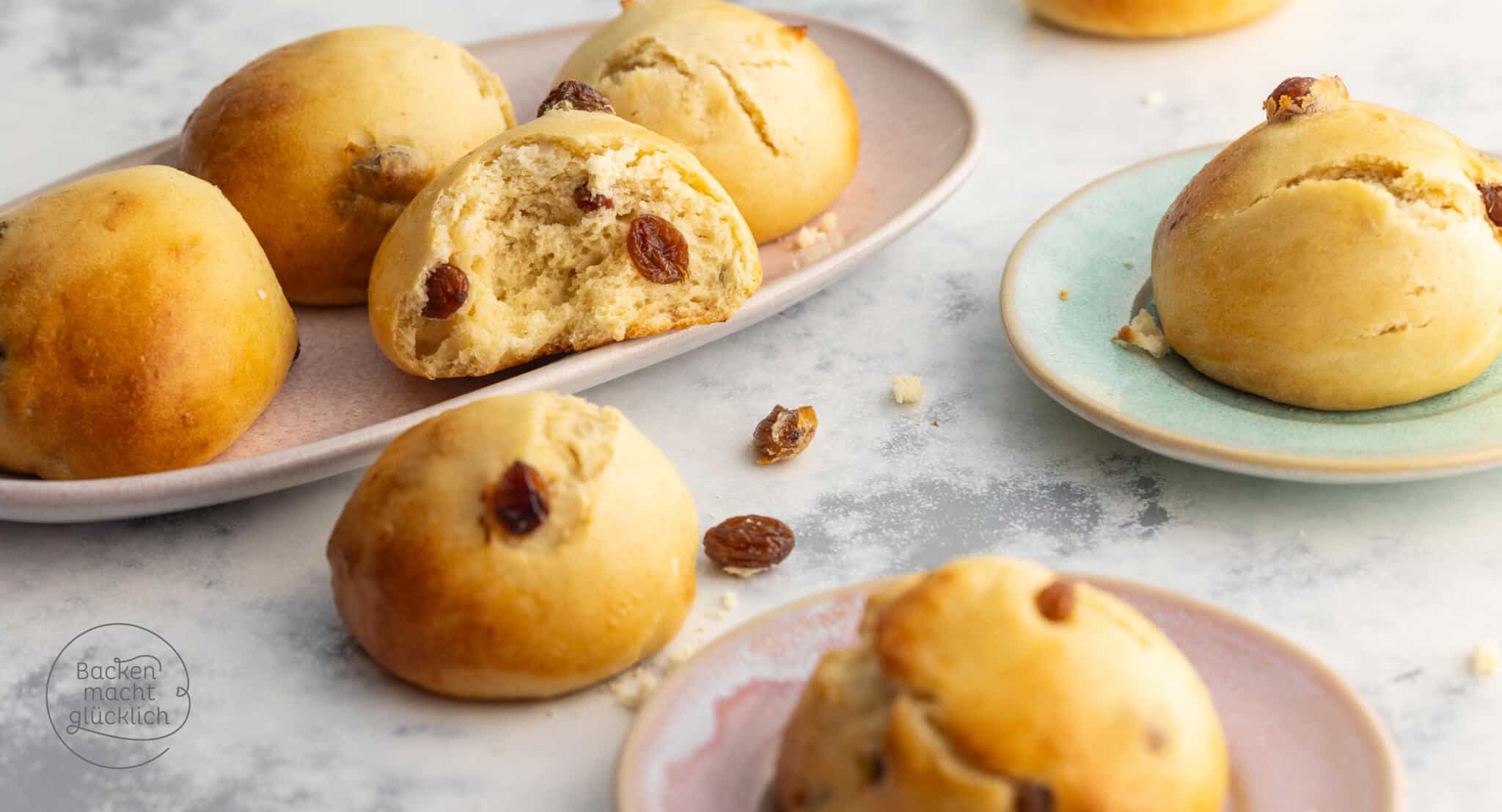 Rosinenbrötchen-Rezept