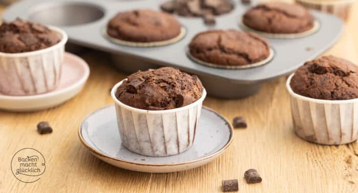 Glutenfreie Schokomuffins