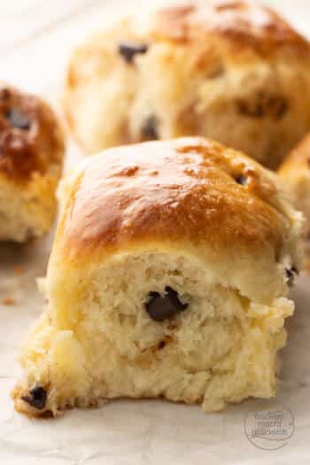 zuckerfreie Schokobrötchen fluffig
