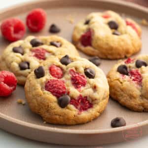 Himbeer Schoko Cookies