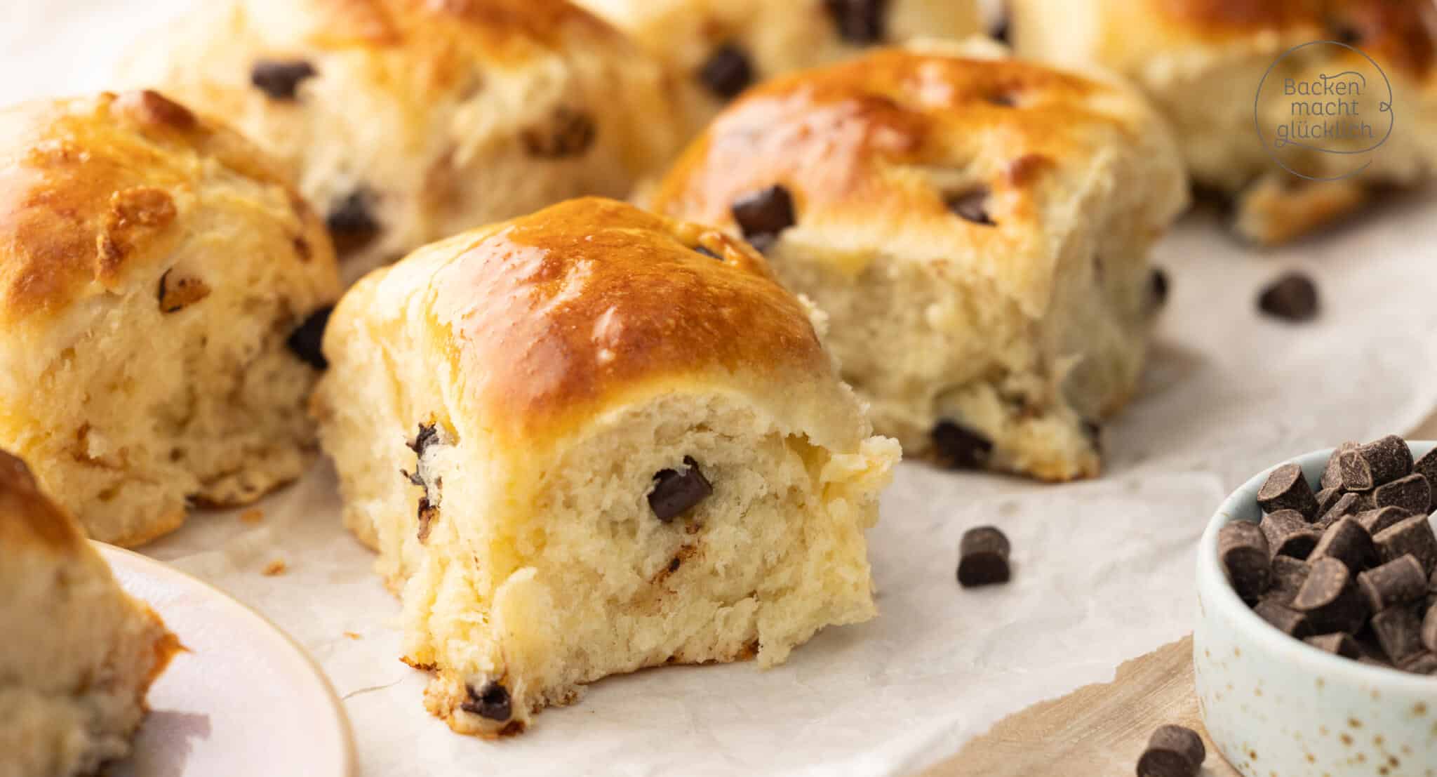 Schokoladenbrötchen ohne Zucker