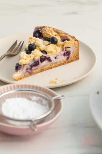 Käsekuchen mit Blaubeeren