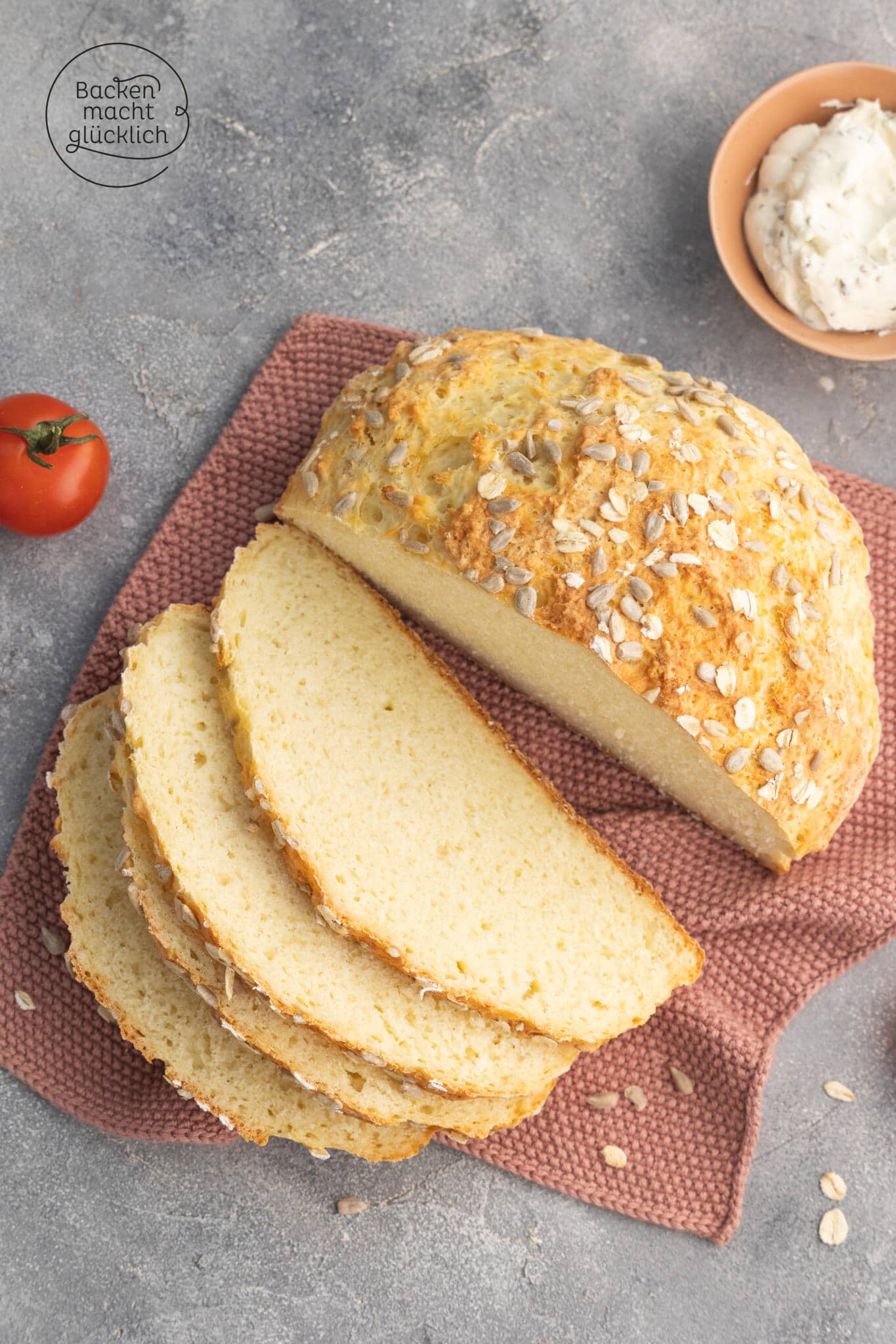 einfaches schnelles Quarkbrot
