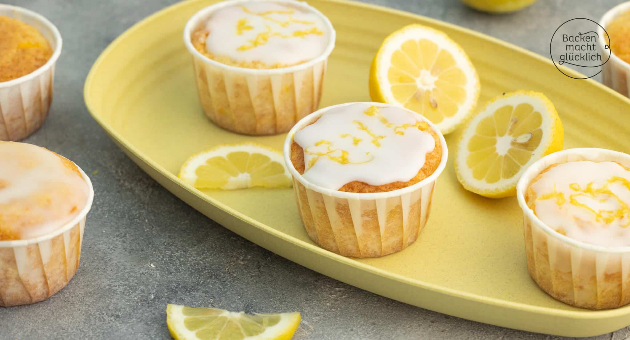 vegane Zitronen-Muffins