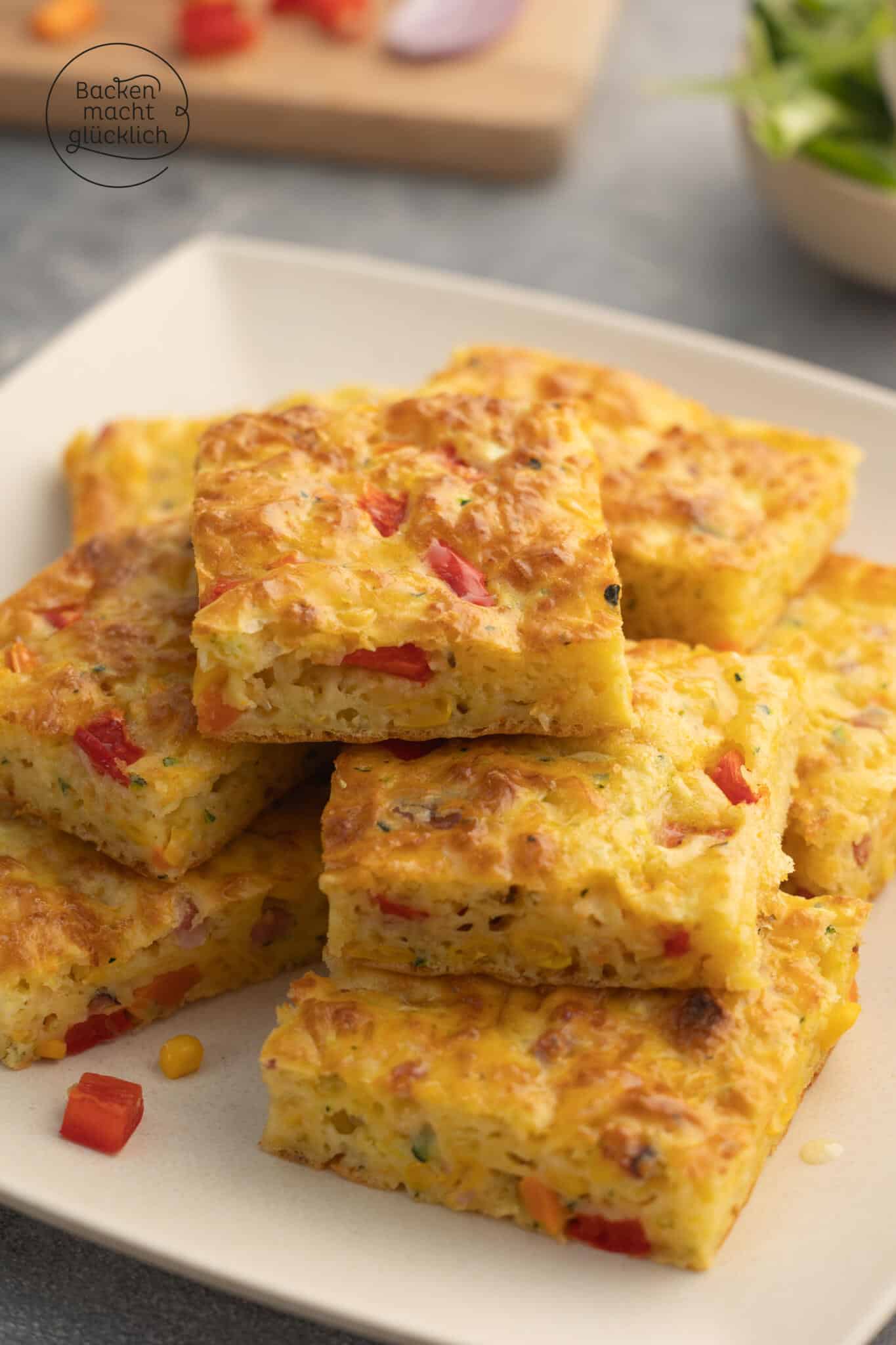 einfacher schneller Gemüsekuchen Blech