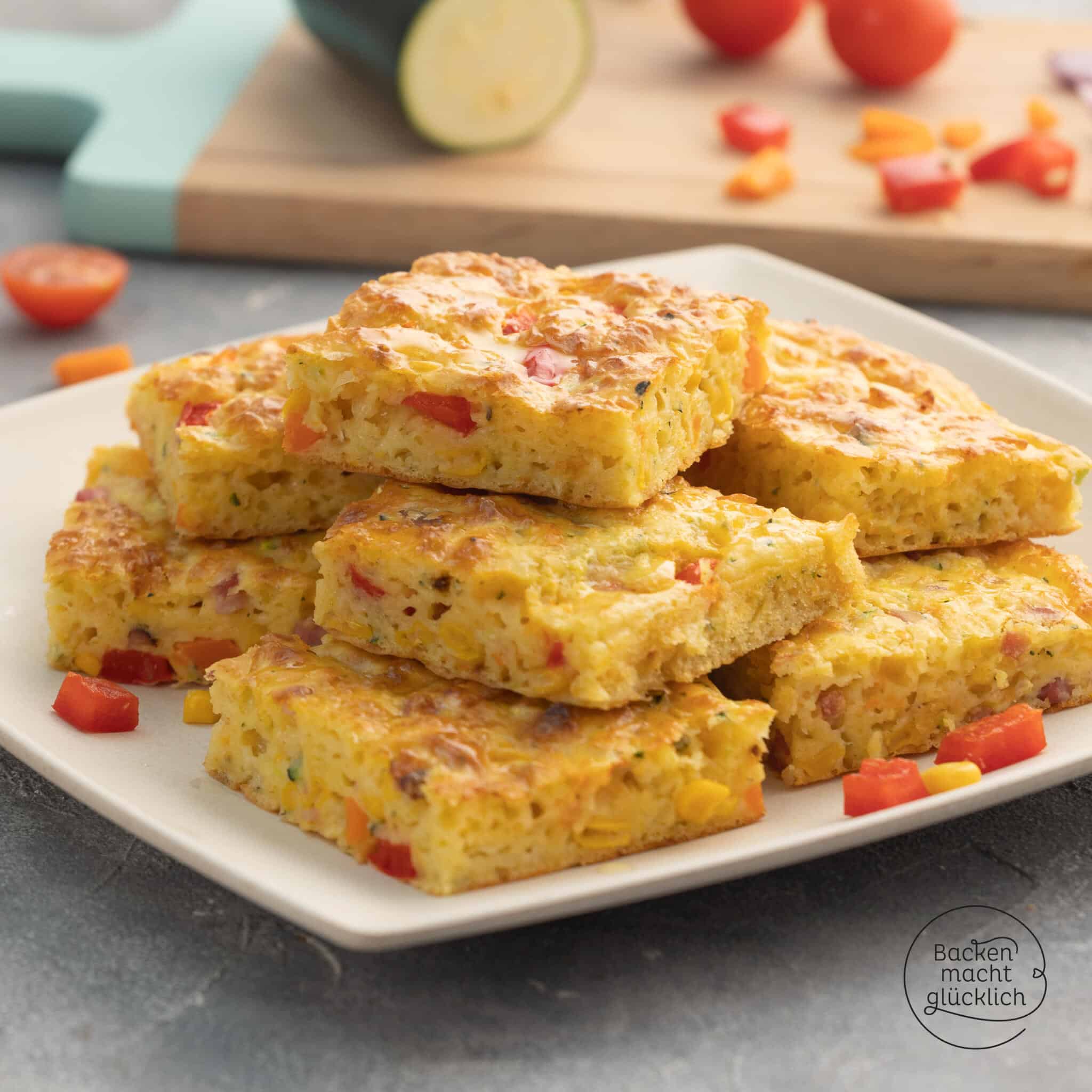 Gemüsekuchen vom Blech | Backen macht glücklich Gemüsekuchen vom Blech | Backen macht glücklich