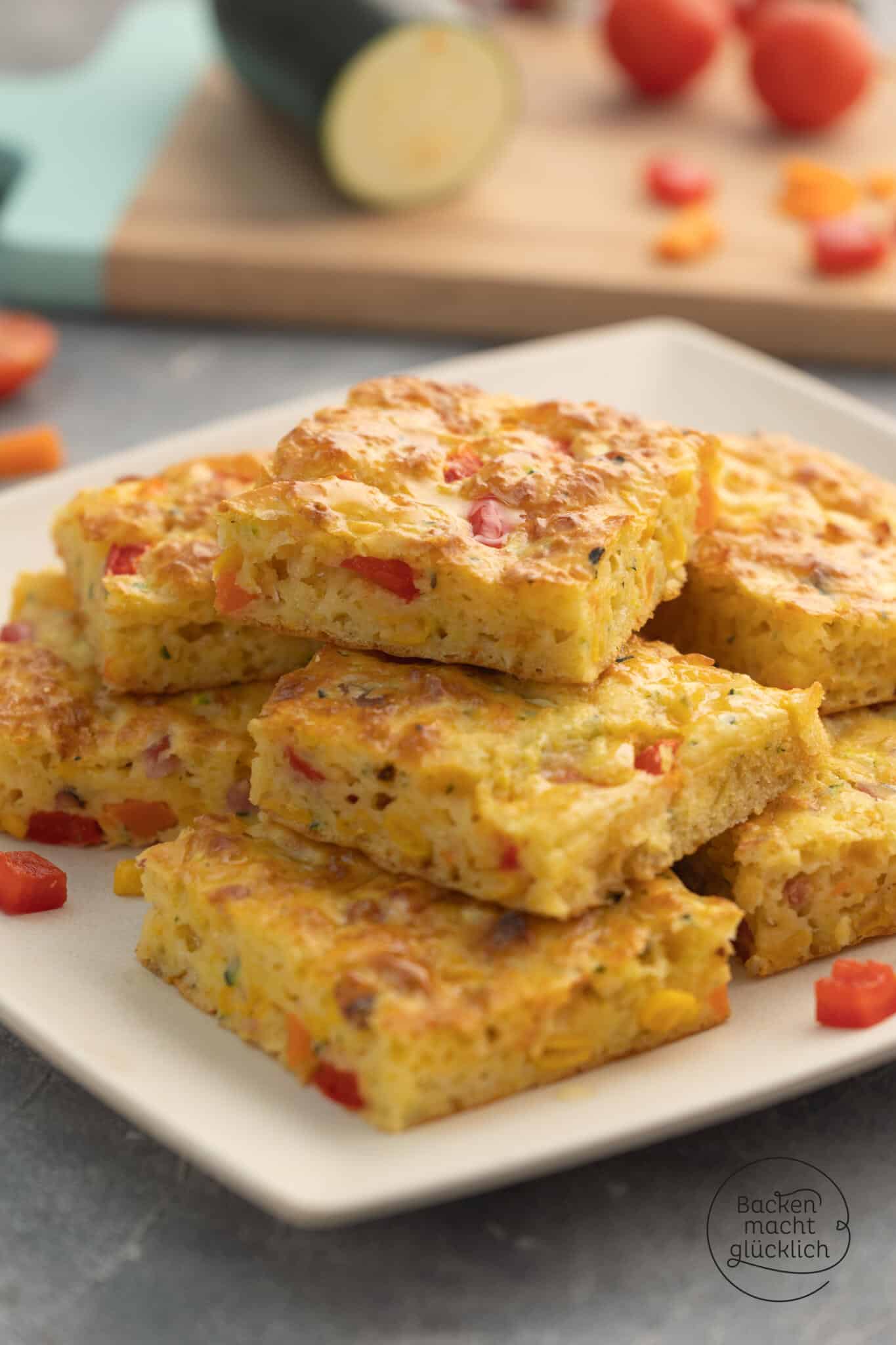 vegetarischer Gemüsekuchen Blech