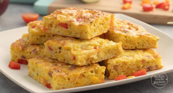 Gemüsekuchen vom Blech | Backen macht glücklich