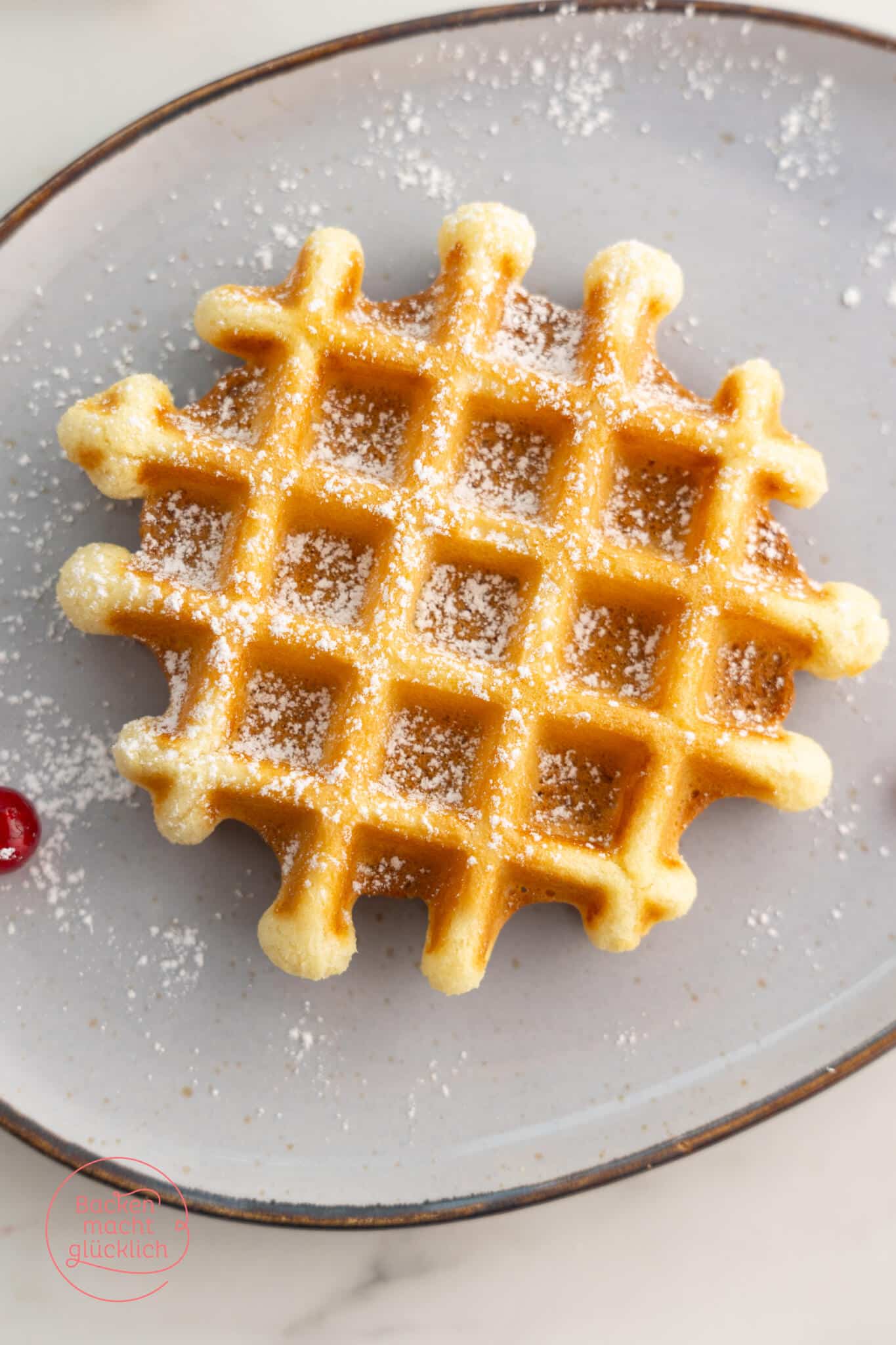 Waffeln ohne Ei und Butter