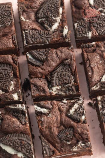 Brownies mit Oreo-Topping