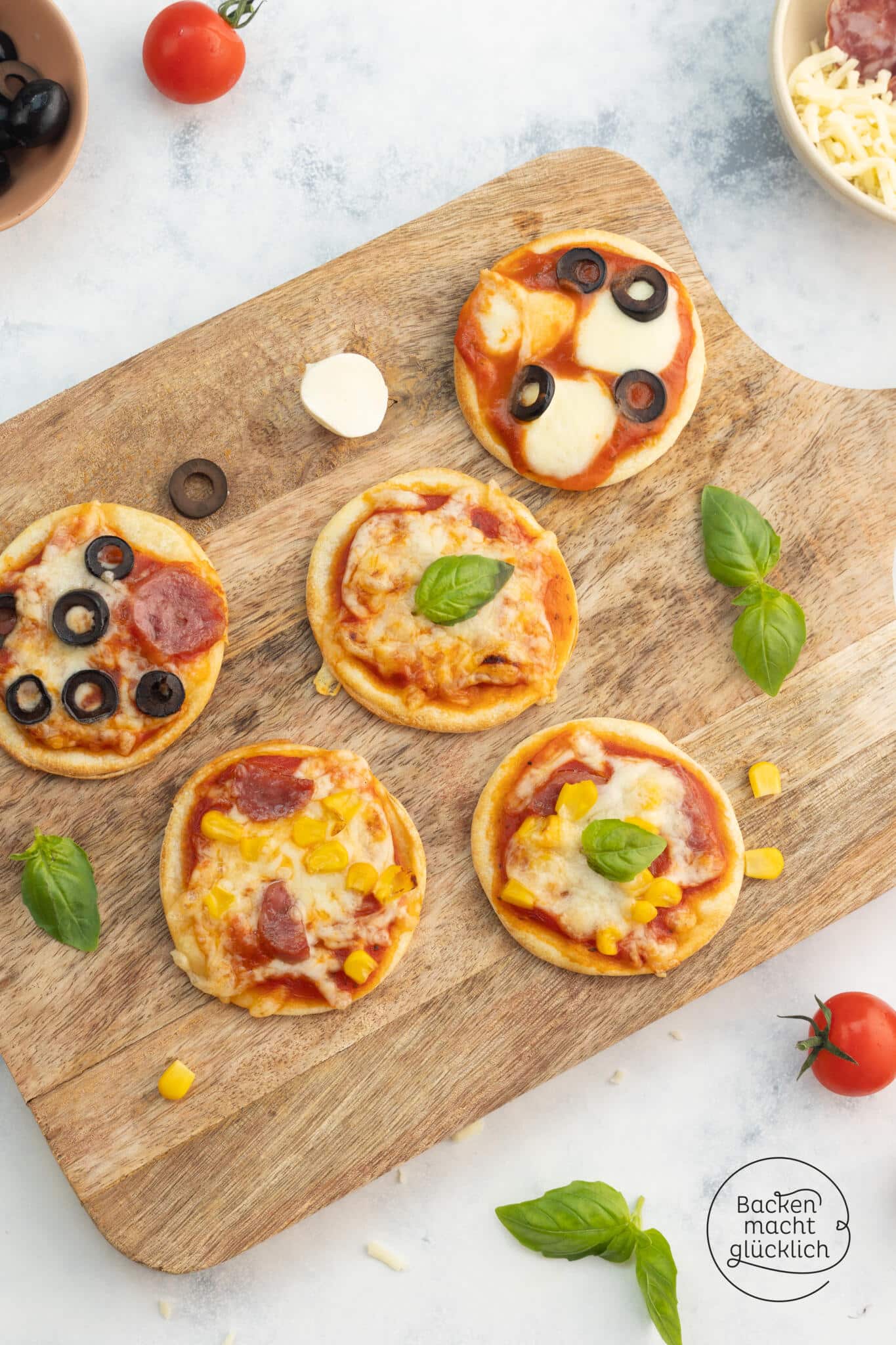 Mini-Pizzen Fertigteig