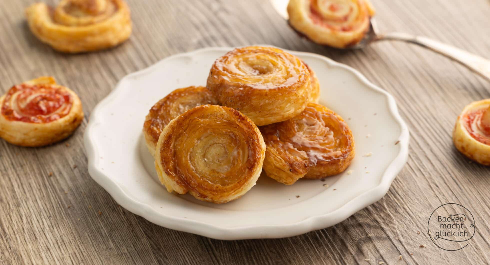 Süße Blätterteigschnecken | Backen macht glücklich