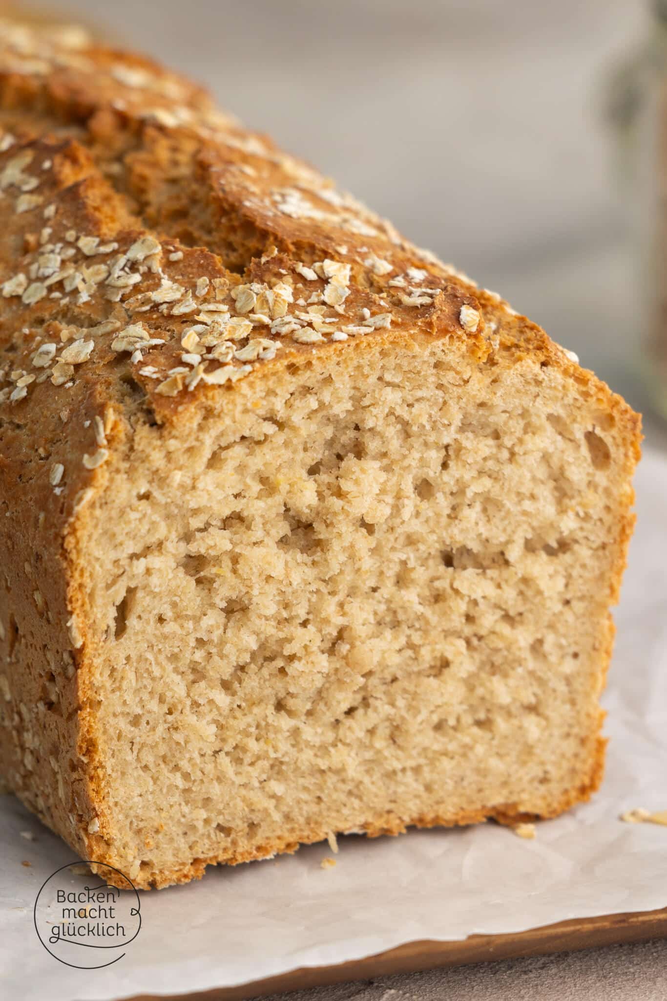 gesundes Haferflockenbrot